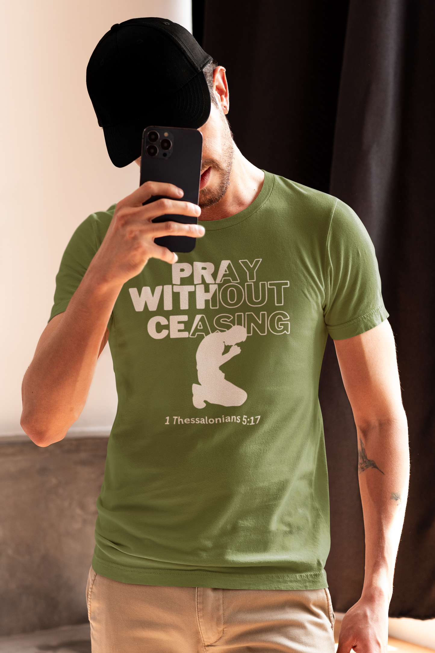 Prayer Without Ceasing- Men's Tee