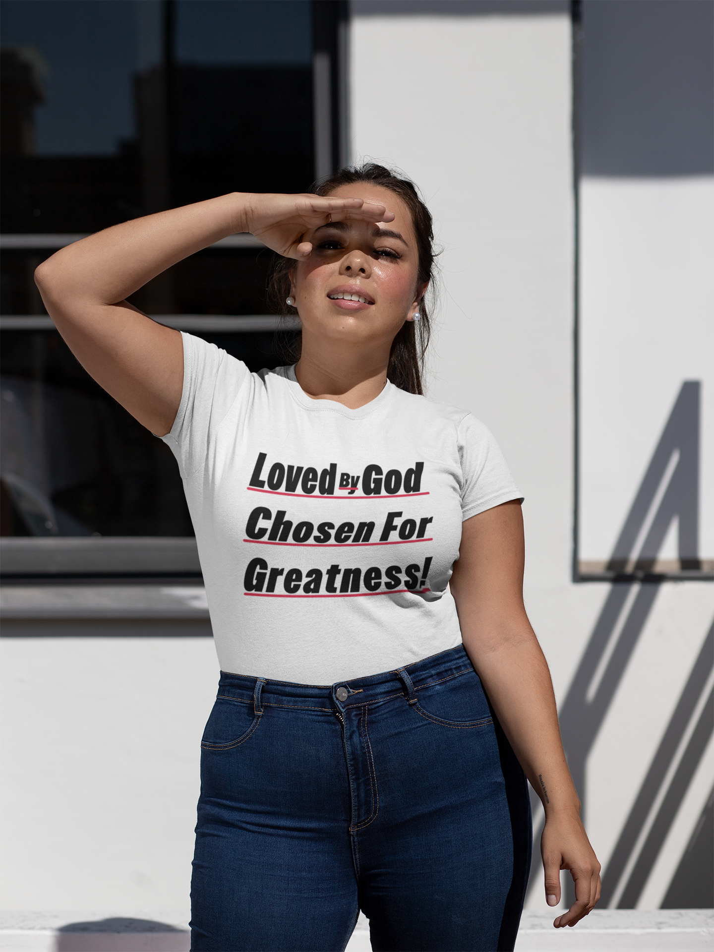 Loved By God, Chosen For Greatness- Unisex Tee