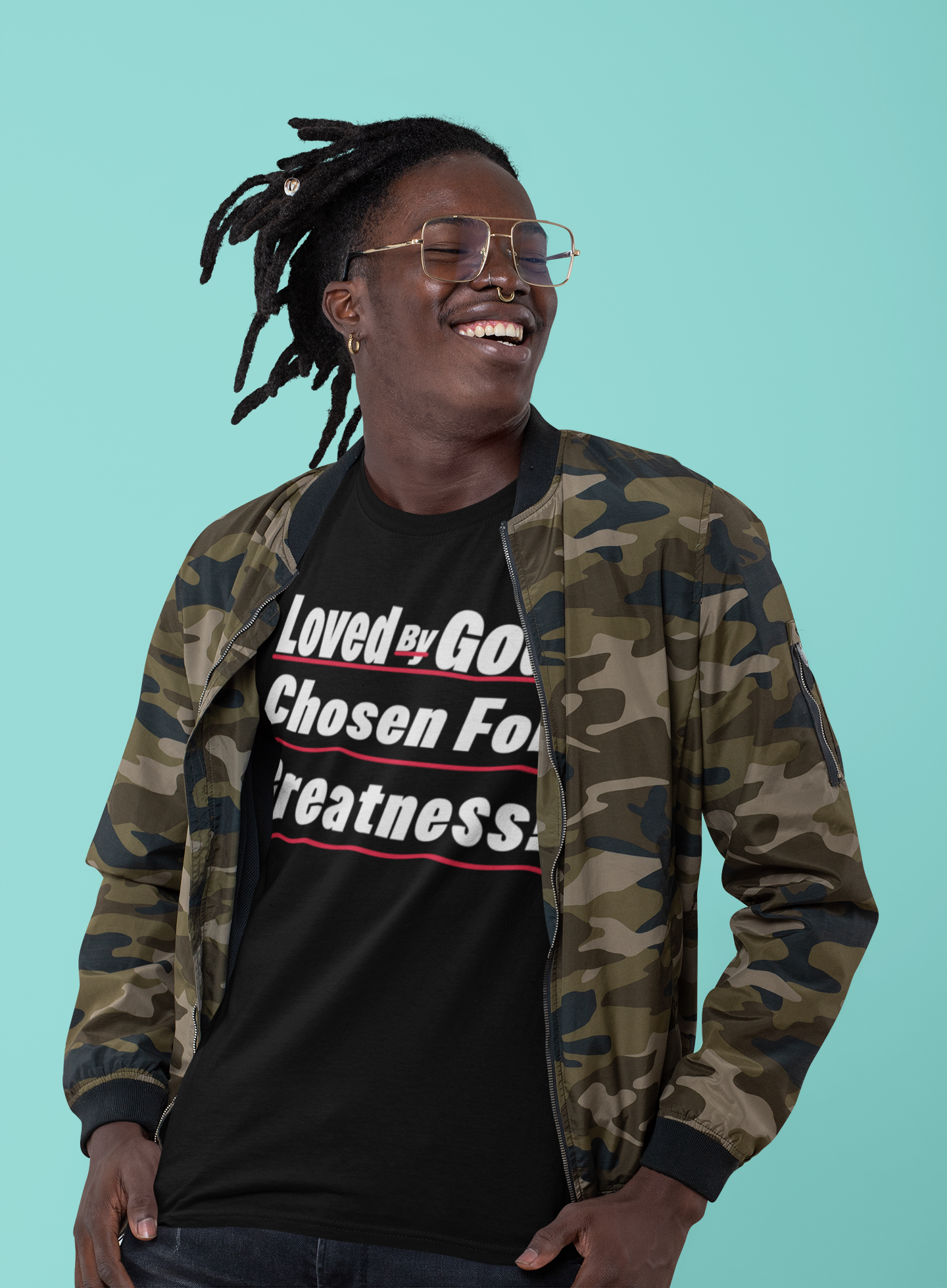 Loved By God, Chosen For Greatness- Unisex Tee
