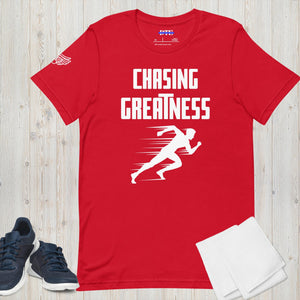 Chasing Greatness Track Male T-Shirt
