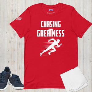 Chasing Greatness Track Male T-Shirt