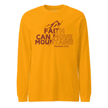 Load image into Gallery viewer, Faith Can Move Mountains Unisex Long Sleeve Tee