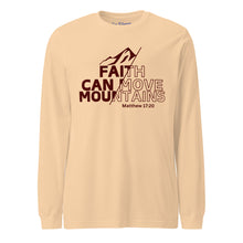 Load image into Gallery viewer, Faith Can Move Mountains Unisex Long Sleeve Tee