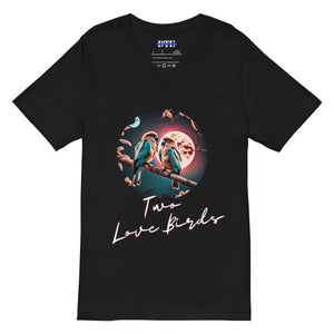 Love Birds Short Sleeve V-Neck T-Shirt