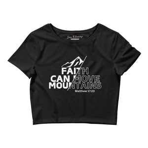 Faith Can Move Mountains Women’s Crop Tee