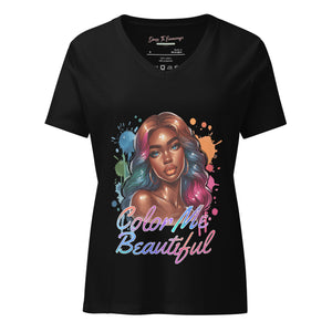 Color Me Beautiful Women’s relaxed v-neck t-shirt