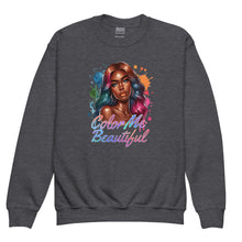 Load image into Gallery viewer, Color Me Beautiful Youth crewneck sweatshirt