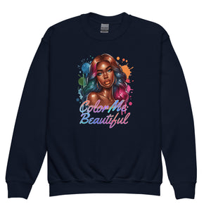 Color Me Beautiful Youth crewneck sweatshirt