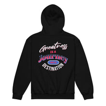 Load image into Gallery viewer, Greatness Is A Journey Not A Destination Youth heavy blend hoodie