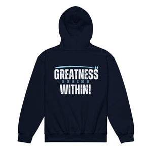 Greatness Begins Within Youth heavy blend hoodie