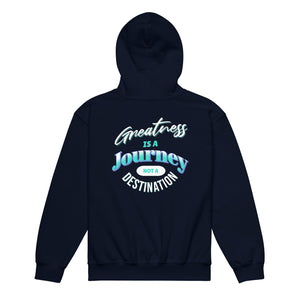 Greatness Is A Journey Not A Destination Youth heavy blend hoodie