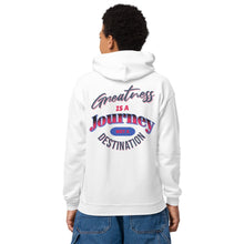 Load image into Gallery viewer, Greatness Is A Journey Not A Destination Youth heavy blend hoodie