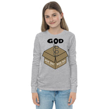 Load image into Gallery viewer, God Out Of The Box Youth long sleeve tee