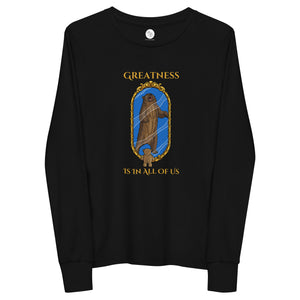 Greatness Bear Youth Long Sleeve Tee