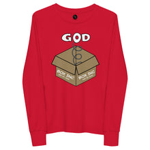 Load image into Gallery viewer, God Out Of The Box Youth long sleeve tee