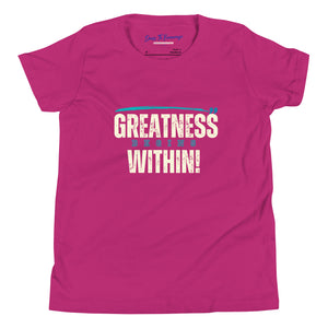 Greatness Begins Within Youth Short Sleeve T-Shirt