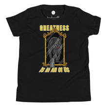 Load image into Gallery viewer, Greatness Panther Youth Short Sleeve T-Shirt